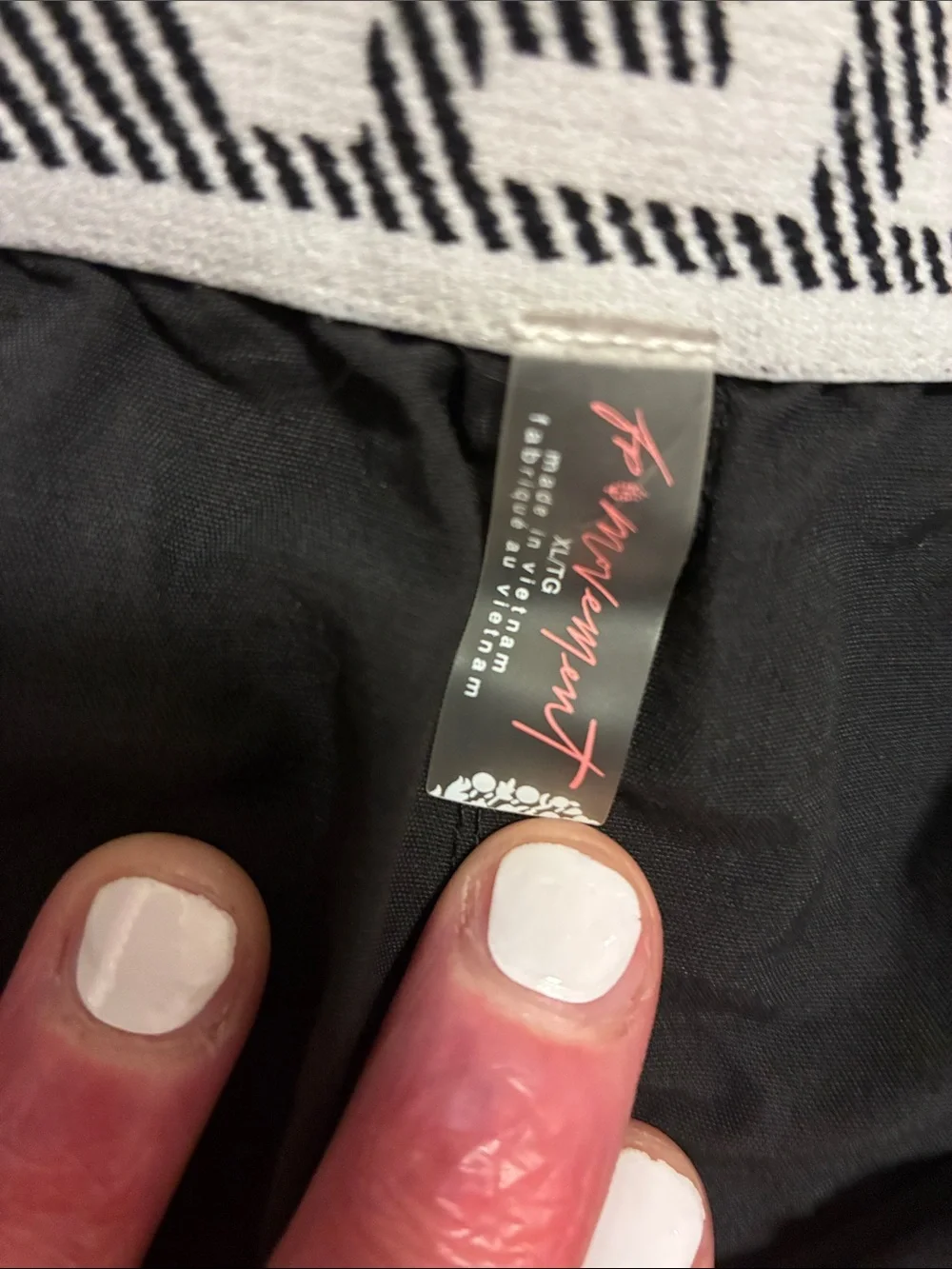 Free People Right Hook Boxer Shorts - Size: XL - Color: Black w/White Trim EUC